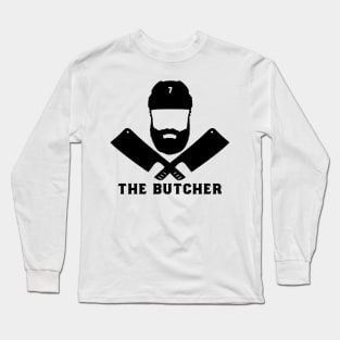 Anaheim Ducks Radko Gudas The Butcher Black Font Long Sleeve T-Shirt